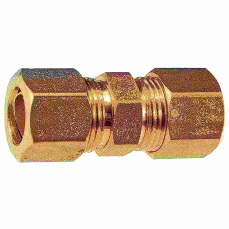 MIDWEST FASTENER 1/2" OD x 1/2" OD Brass Compression Unions 2PK 34504